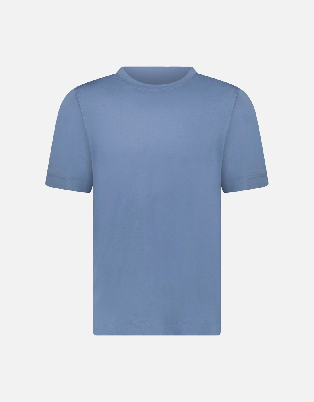 Cotton Crewneck T-Shirt in Blue