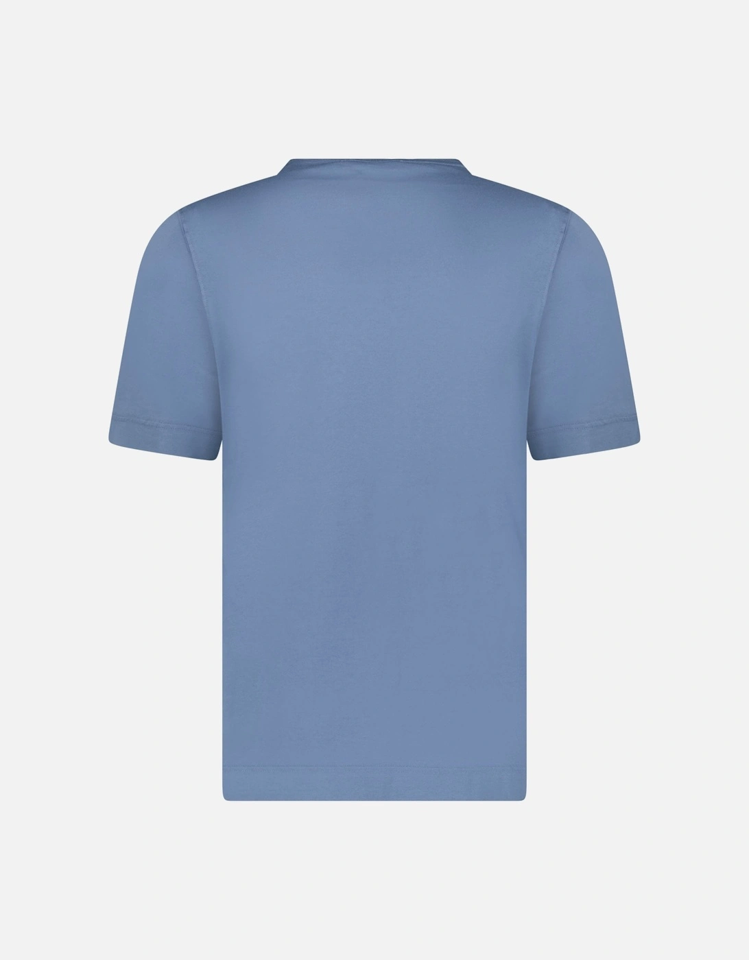 Cotton Crewneck T-Shirt in Blue
