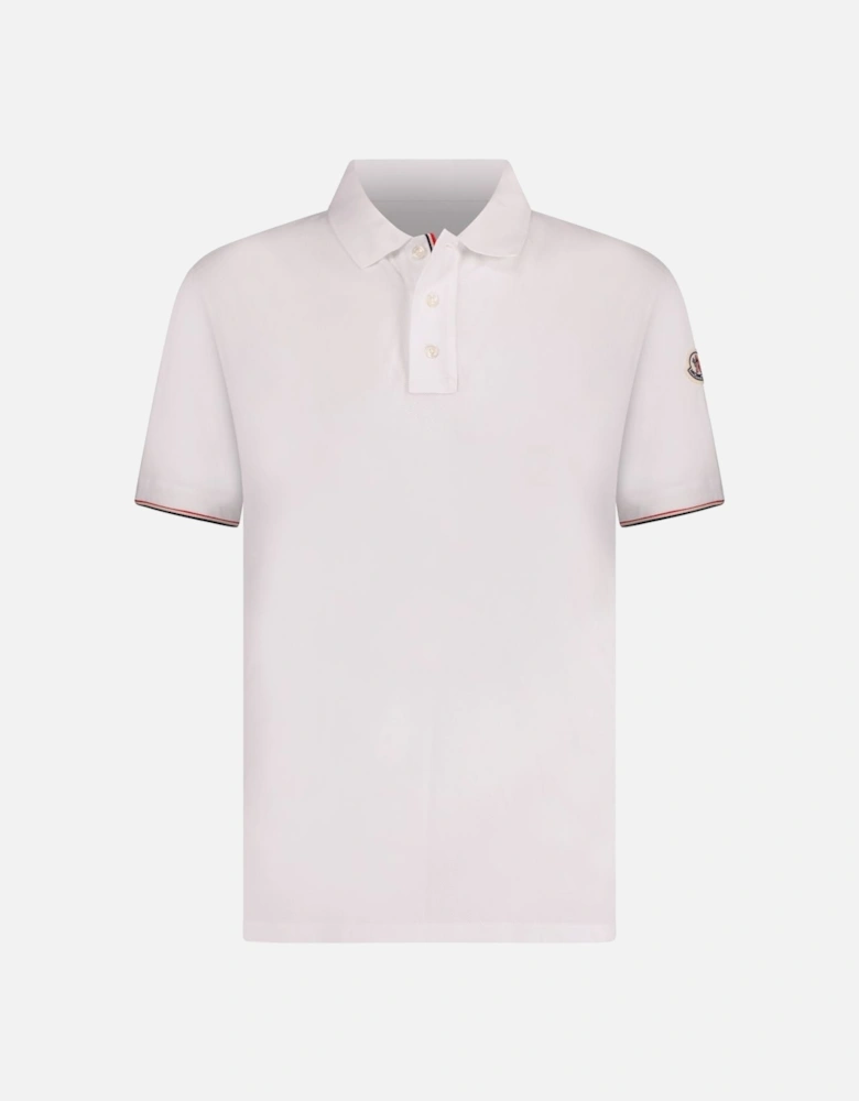 2 Button Polo T-Shirt White