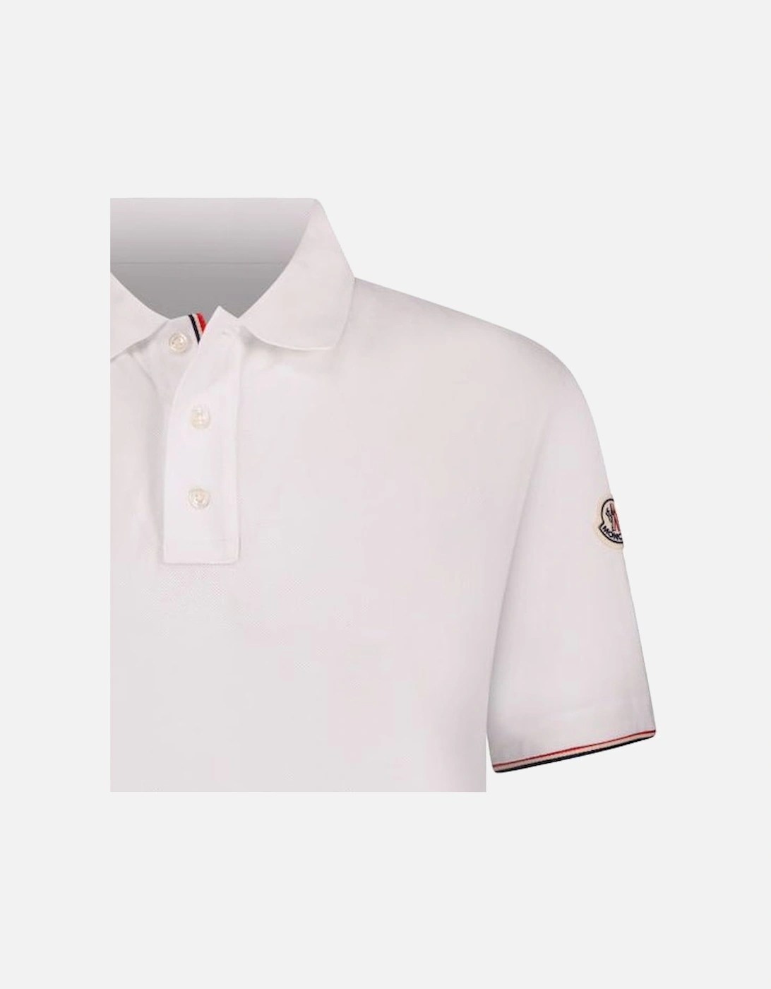 2 Button Polo T-Shirt White