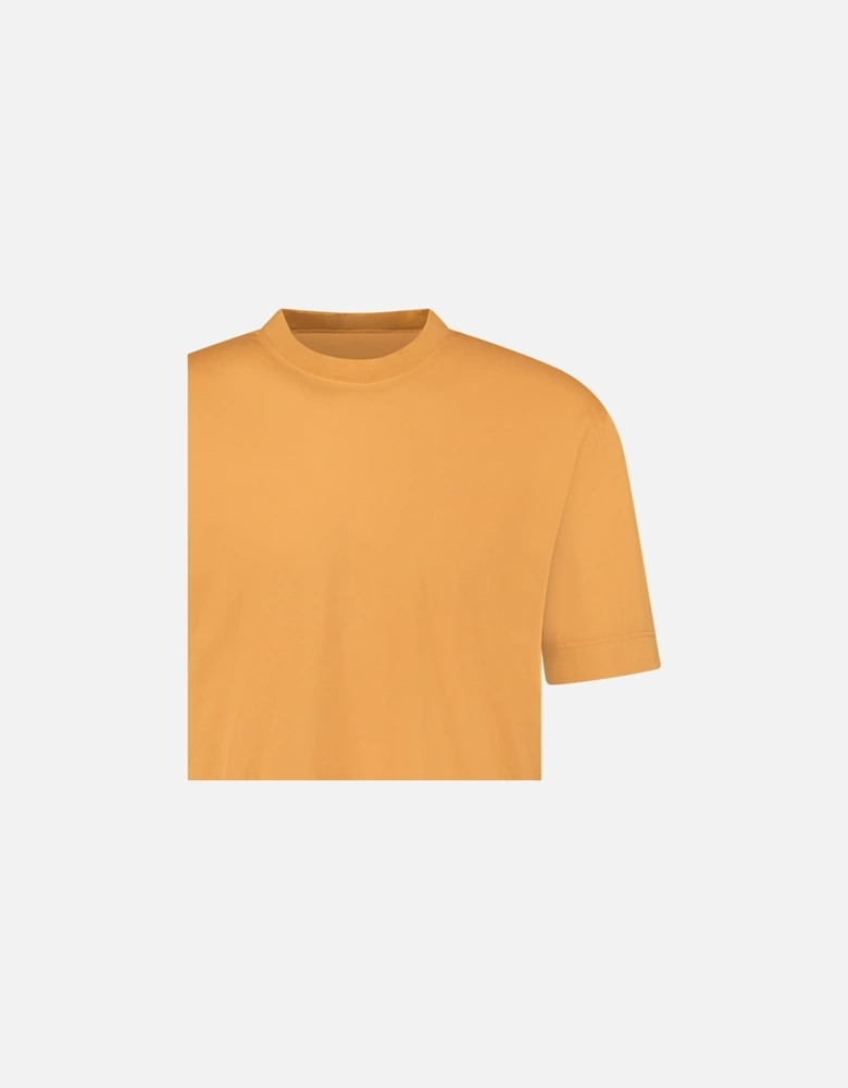 Cotton Crewneck T-Shirt in Orange