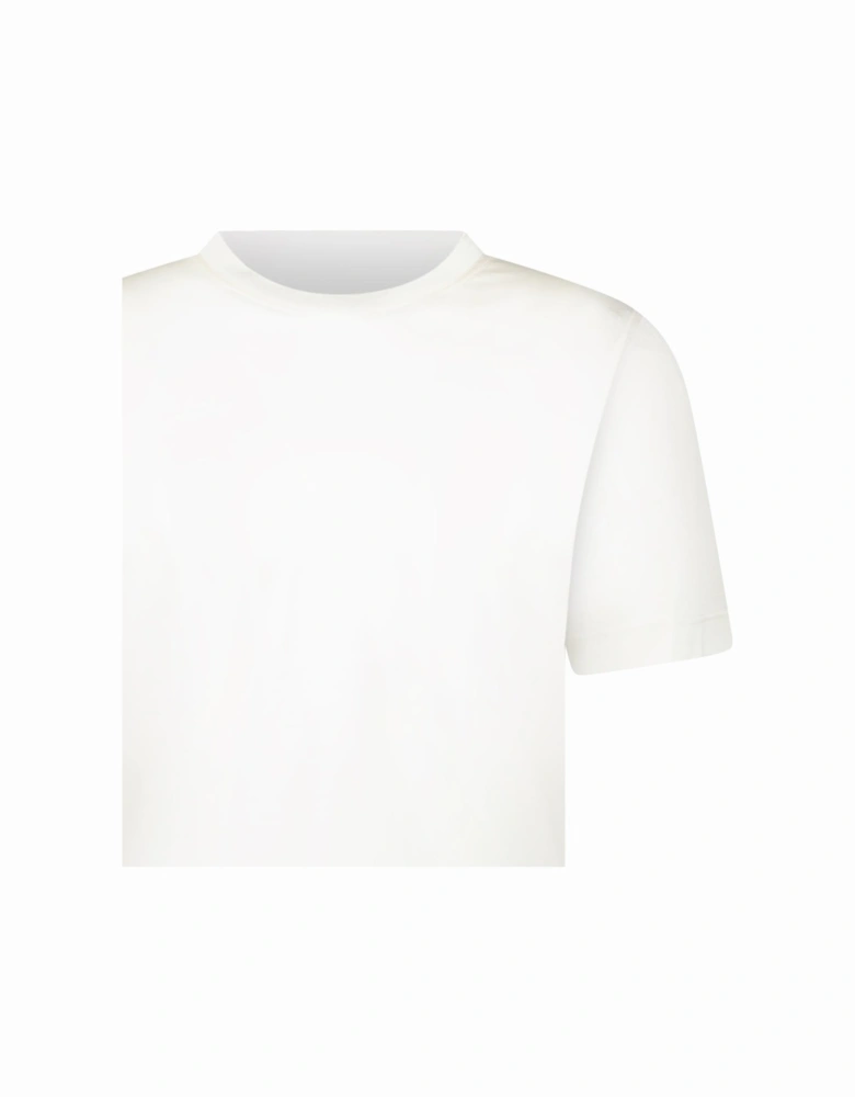 Silk Crewneck T-Shirt in Ivory