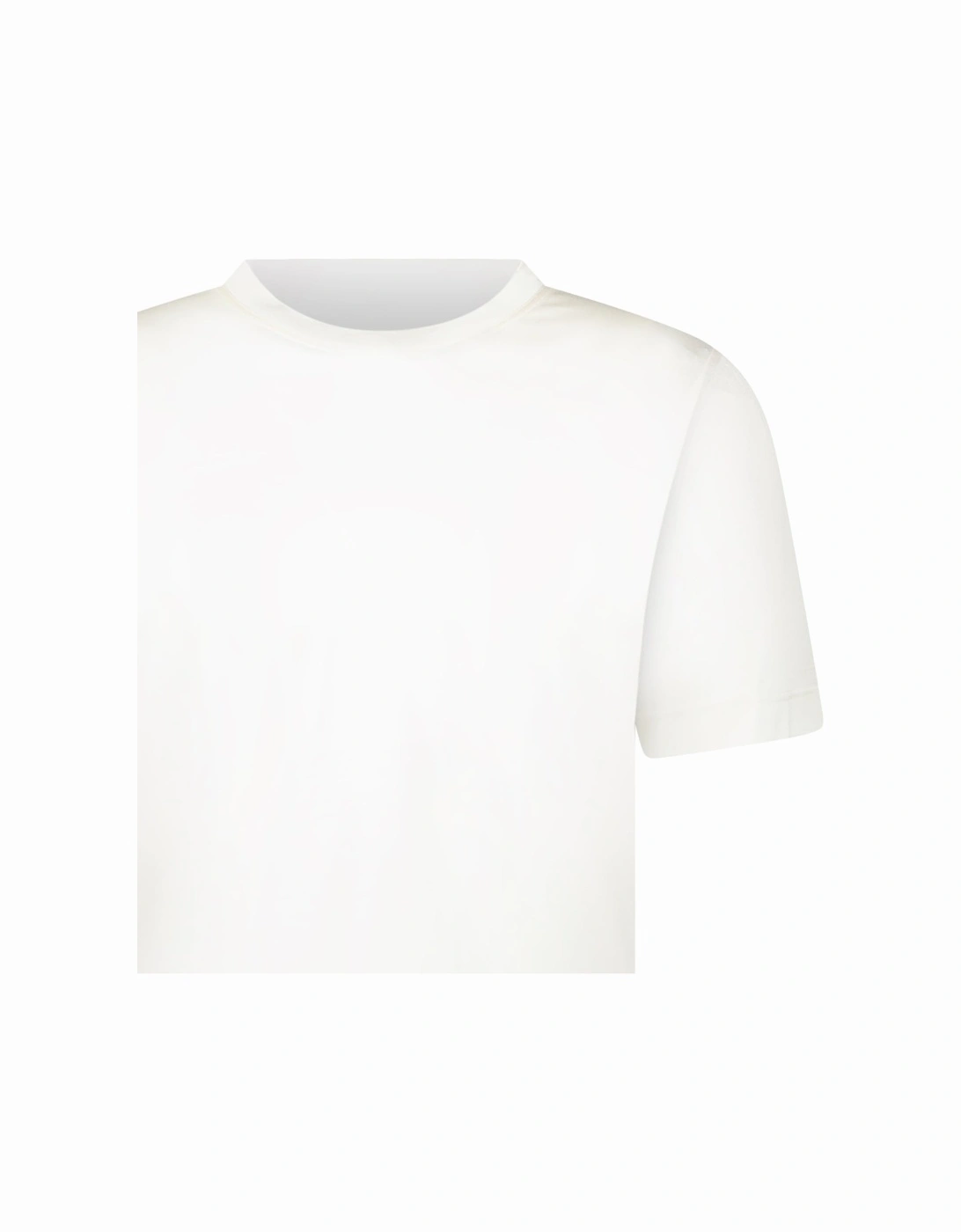 Silk Crewneck T-Shirt in Ivory