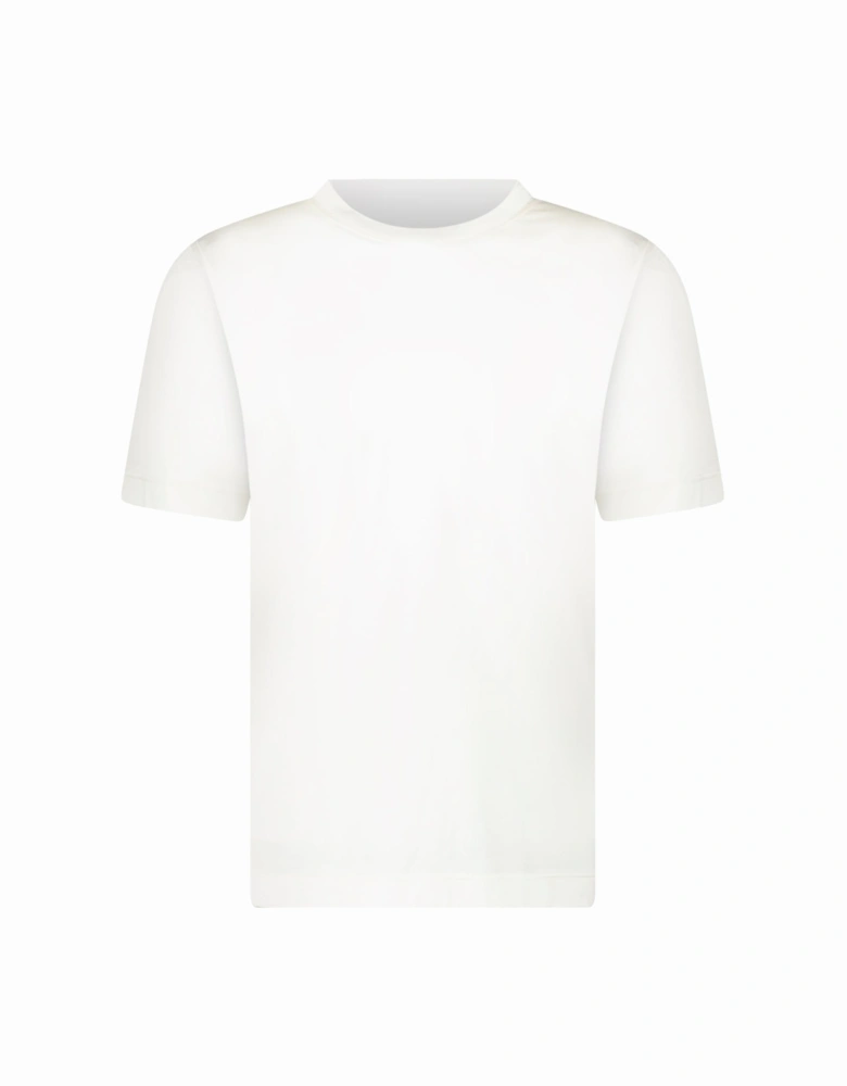 Silk Crewneck T-Shirt in Ivory