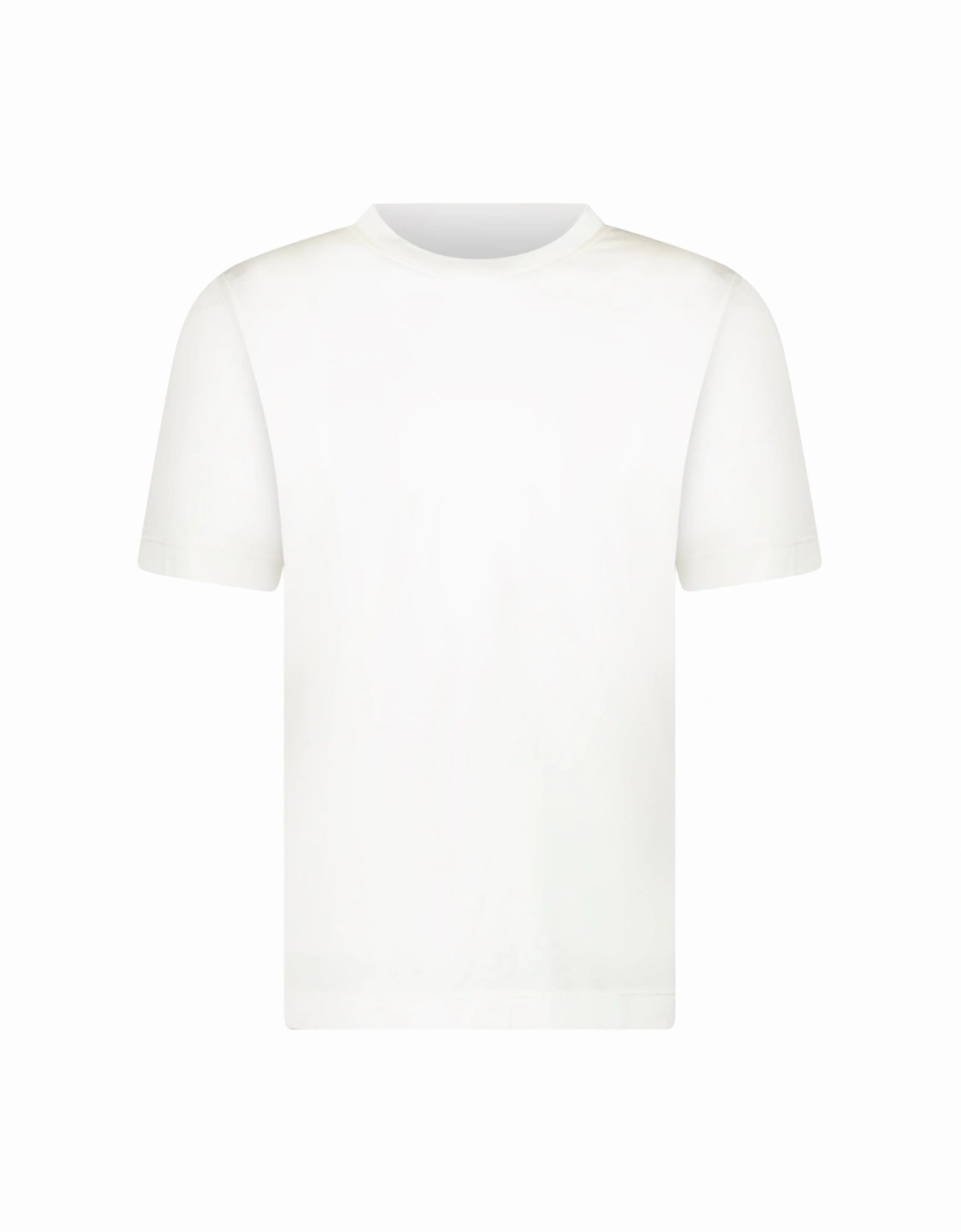 Silk Crewneck T-Shirt in Ivory