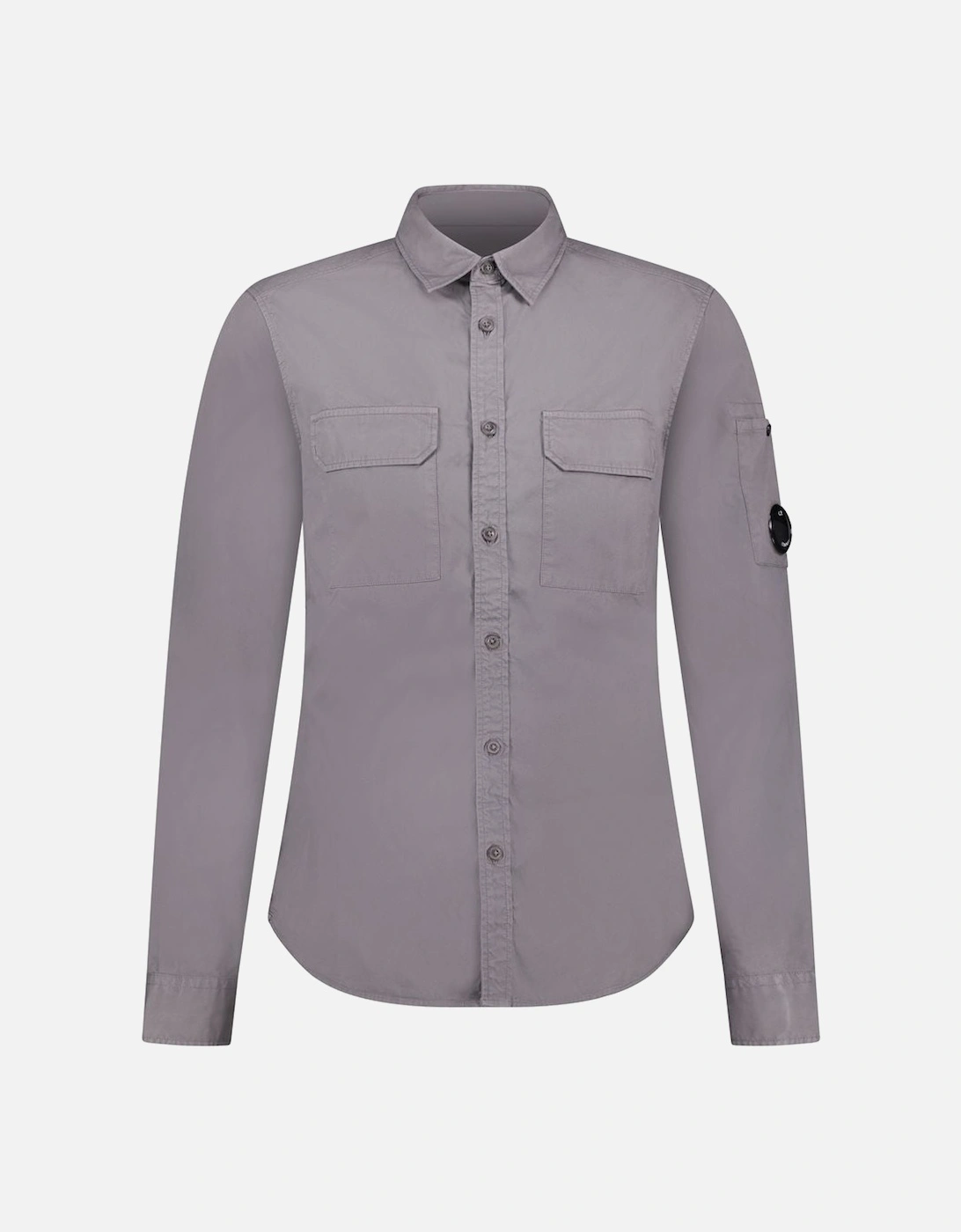 Zip 'Gabardine' Overshirt Grey, 3 of 2