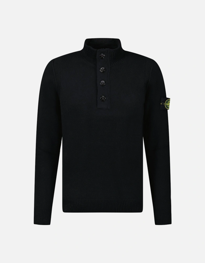 Half-Zip Jumper in Black