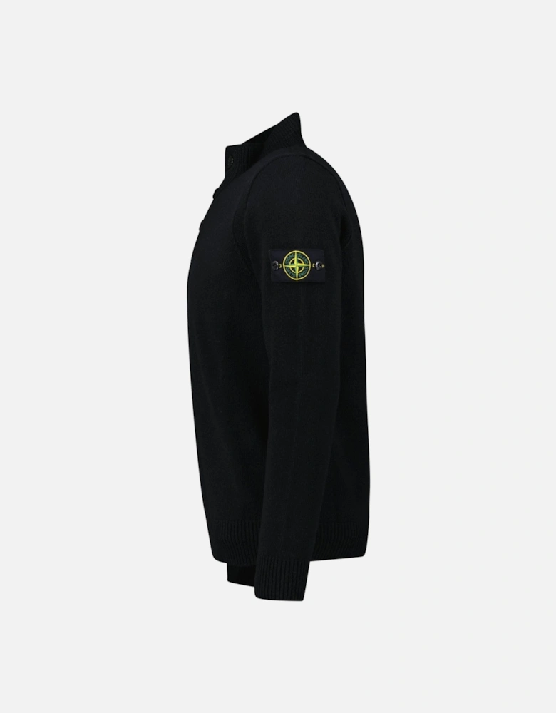 Half-Zip Jumper in Black
