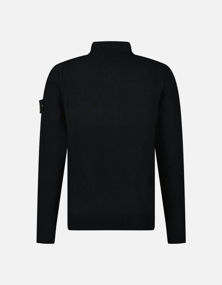 Half-Zip Jumper in Black