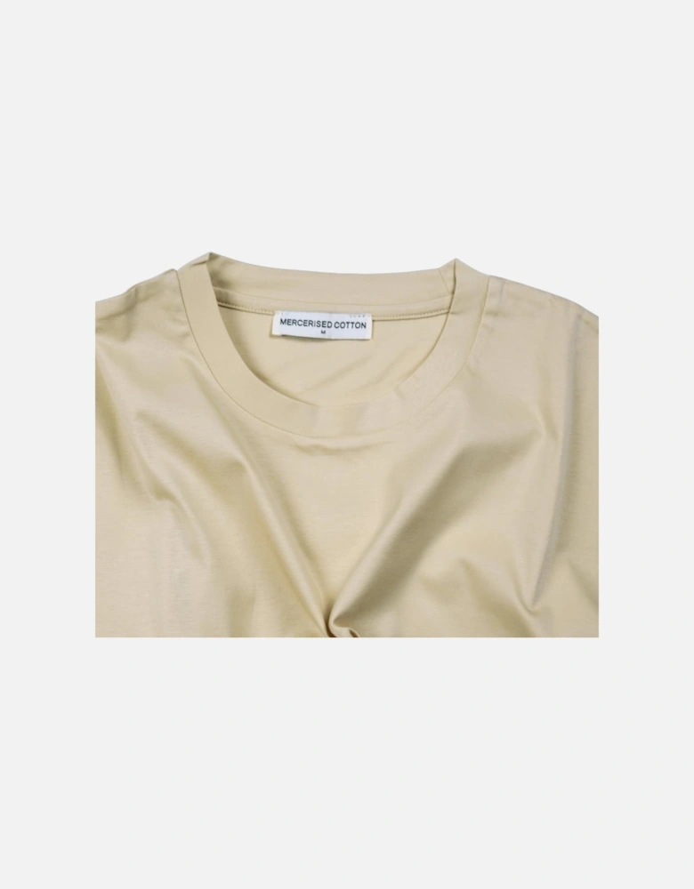Mercerized Cotton T-Shirt Yellow