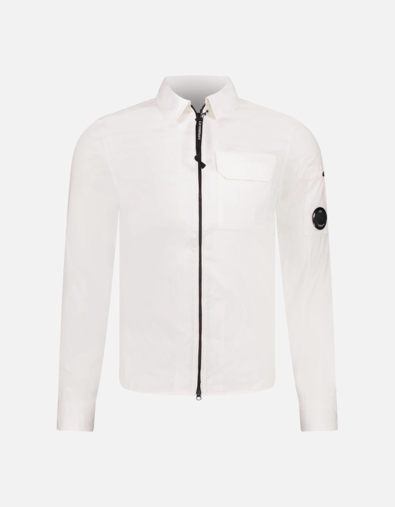 Lens Pocket Overshirt White