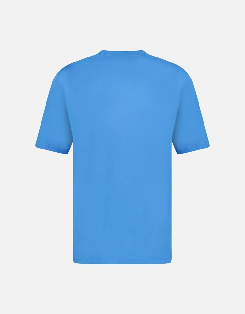 'Ellison' London Logo Print T-Shirt Blue