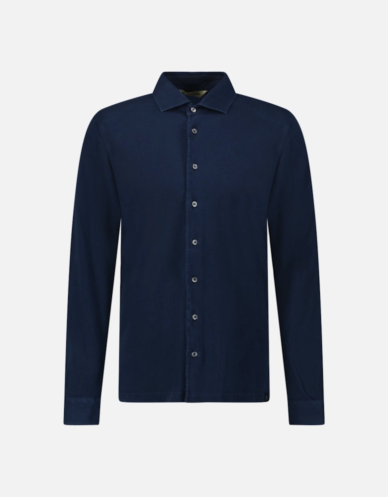 Cotton Shirt in Navy