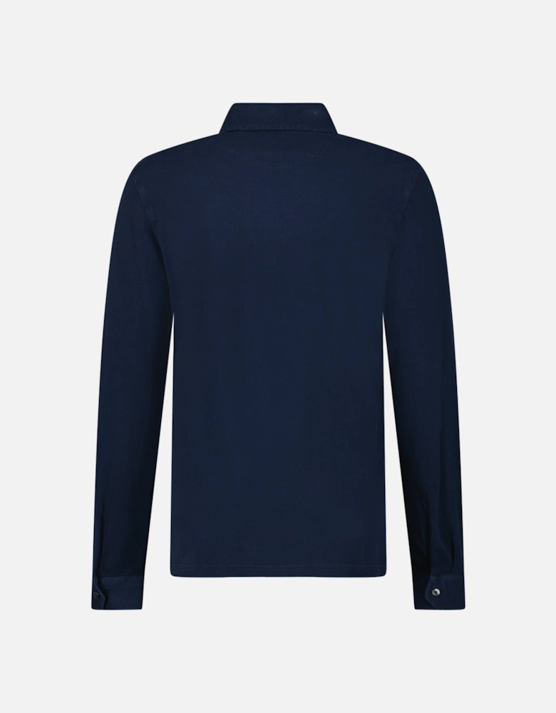 Cotton Shirt in Navy