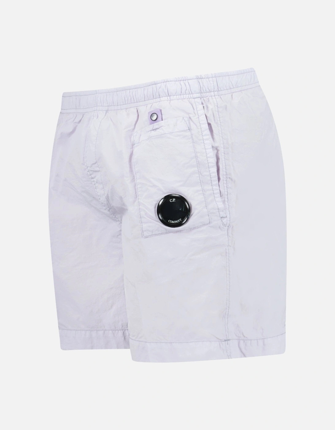 Flatt Nylon Lens-Detail Swim Shorts Lilac