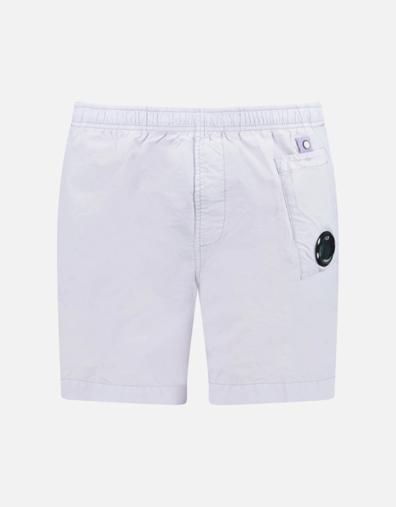 Flatt Nylon Lens-Detail Swim Shorts Lilac