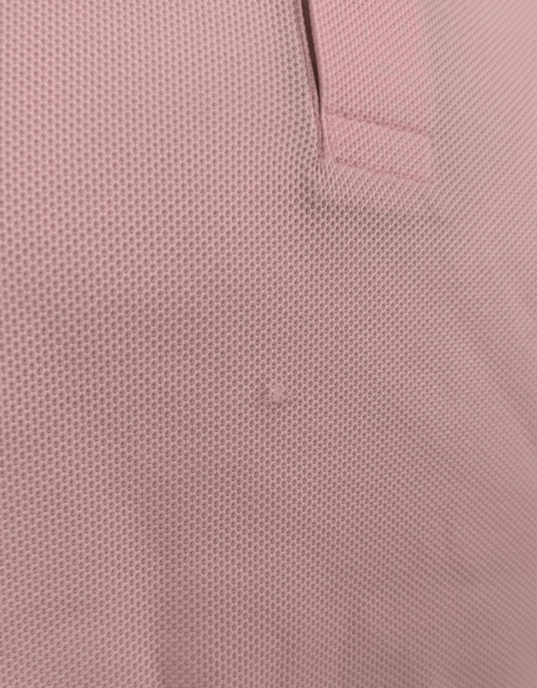 'Hartford' Check Placket Polo Pink (Defect)