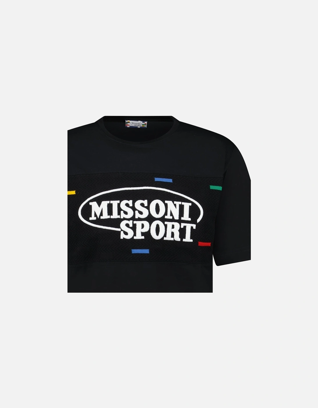 Sport Knitted Insert Logo T-Shirt Black Heritage