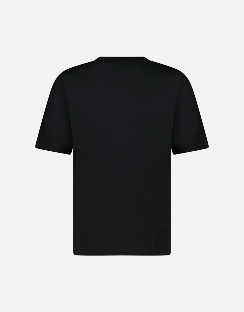 Sport Knitted Insert Logo T-Shirt Black Heritage