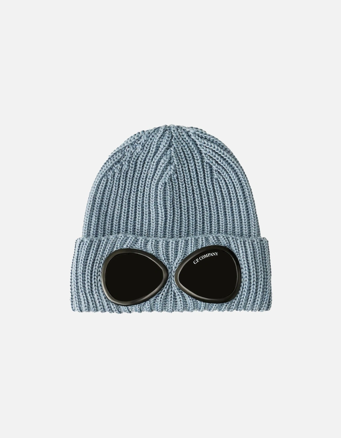 Goggle Beanie Hat in Extra Fine Merino Wool Flint Stone, 3 of 2