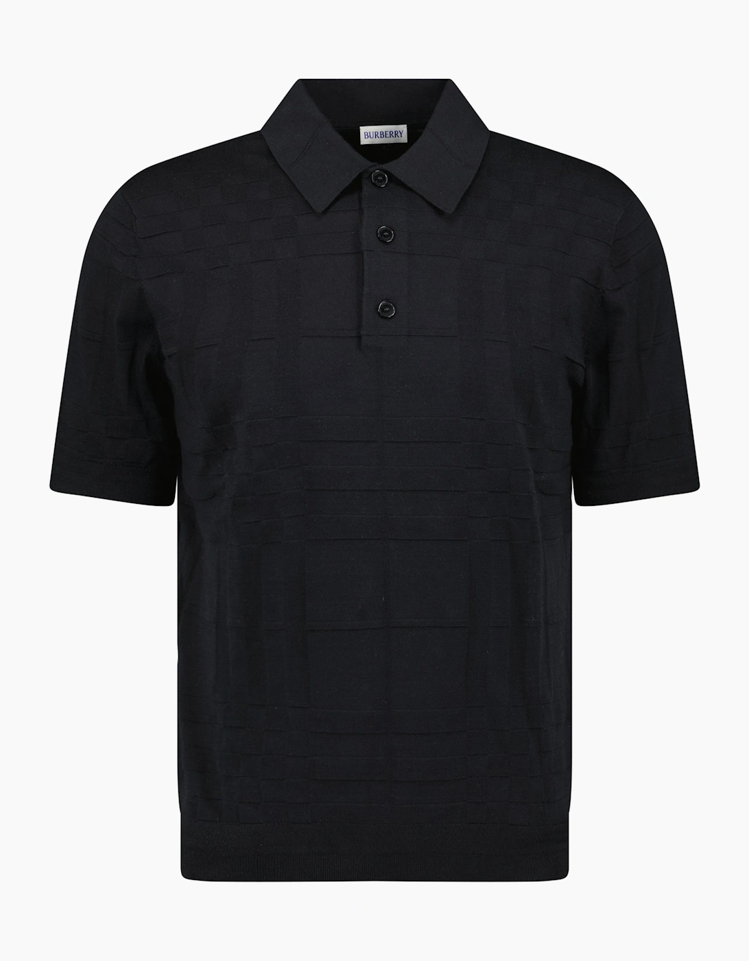 Burberry Men's Burberry 'Kieran' Knit Polo-Shirt Black