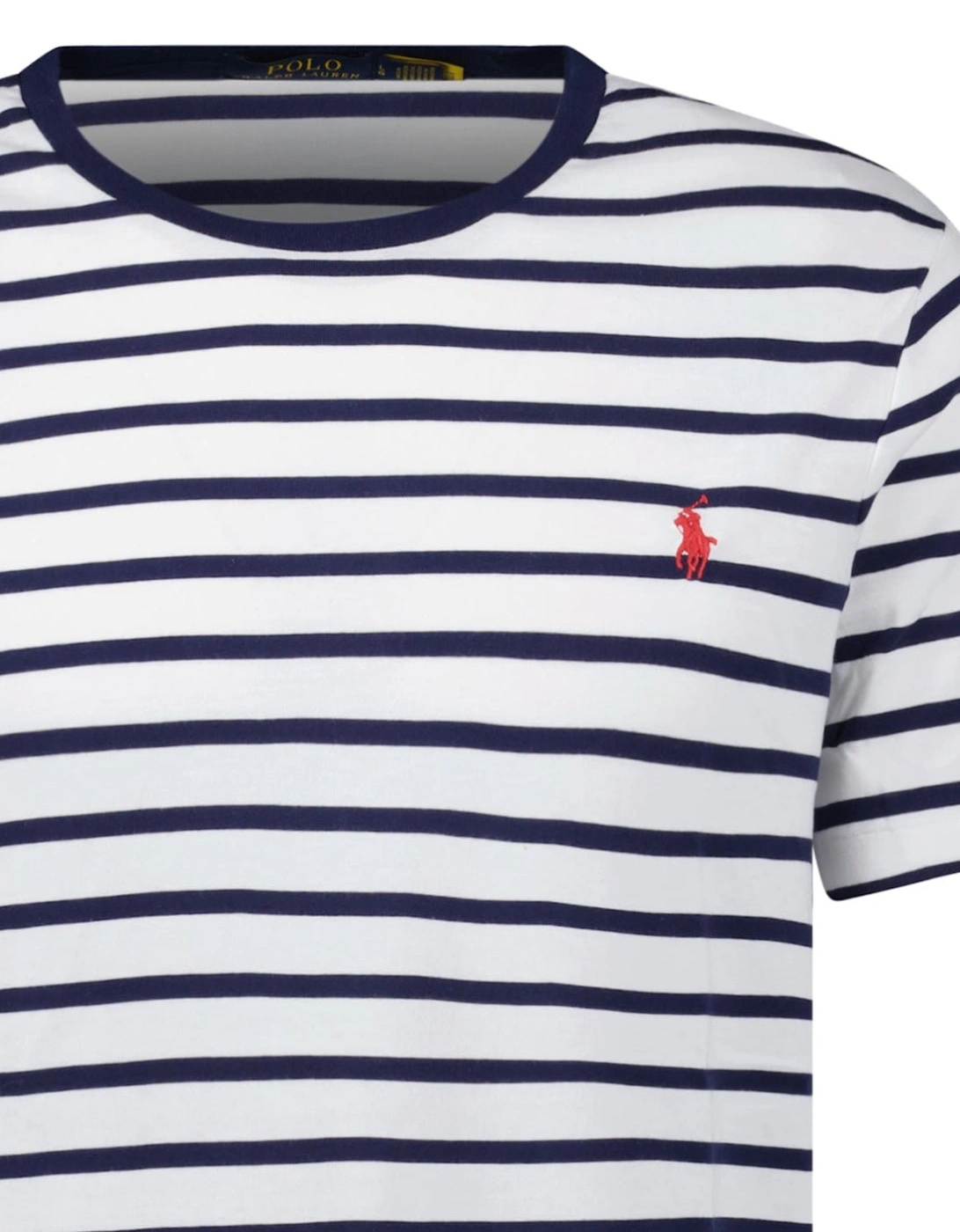 Custom Slim Fit T-Shirt in Navy/White