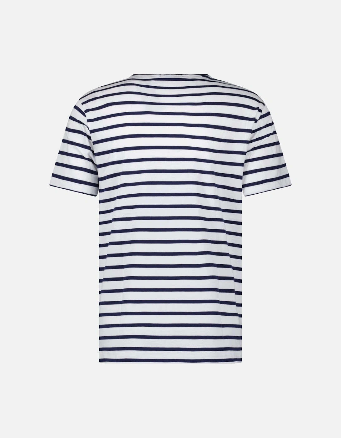 Custom Slim Fit T-Shirt in Navy/White