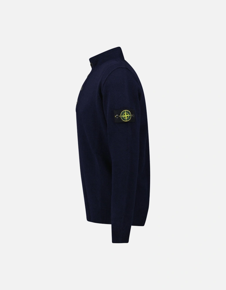 Half-Zip Jumper in Navy