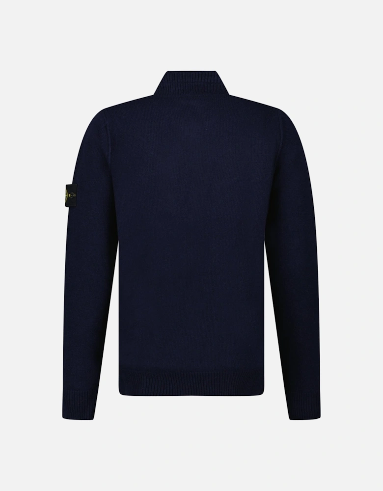 Half-Zip Jumper in Navy
