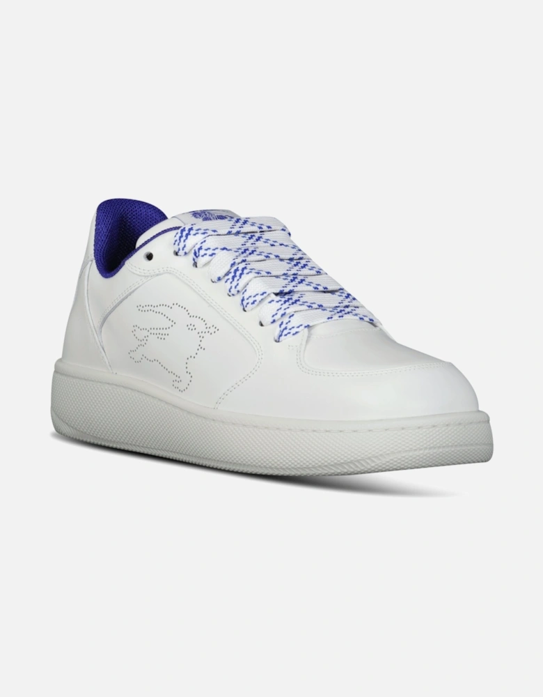 Stock Leather Sneakers in White
