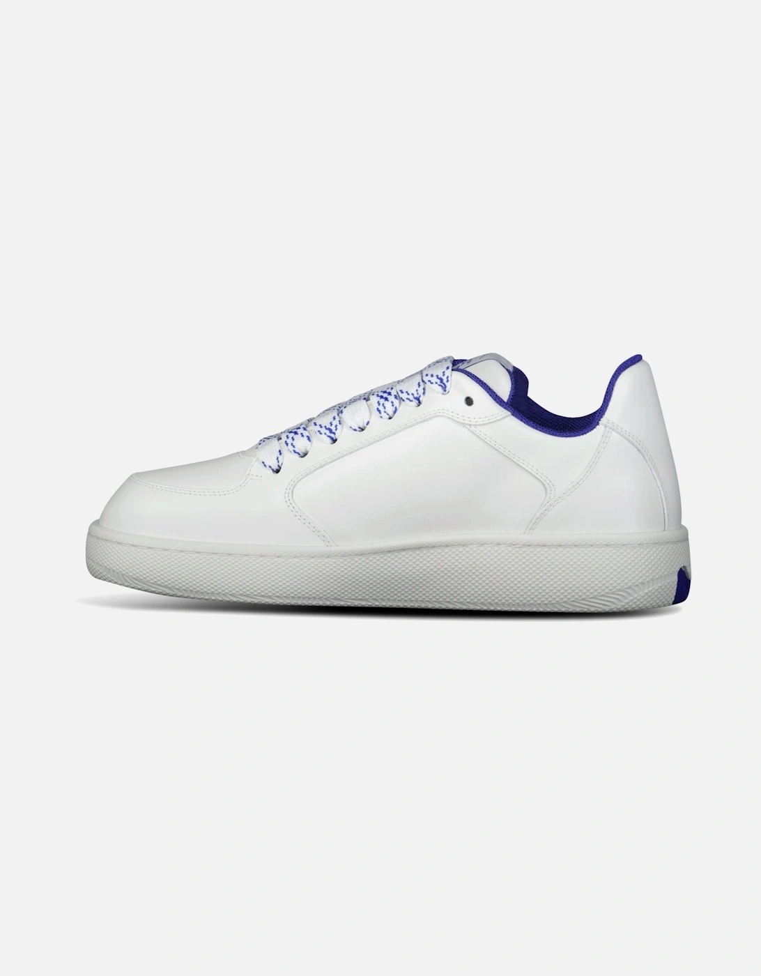 Stock Leather Sneakers in White