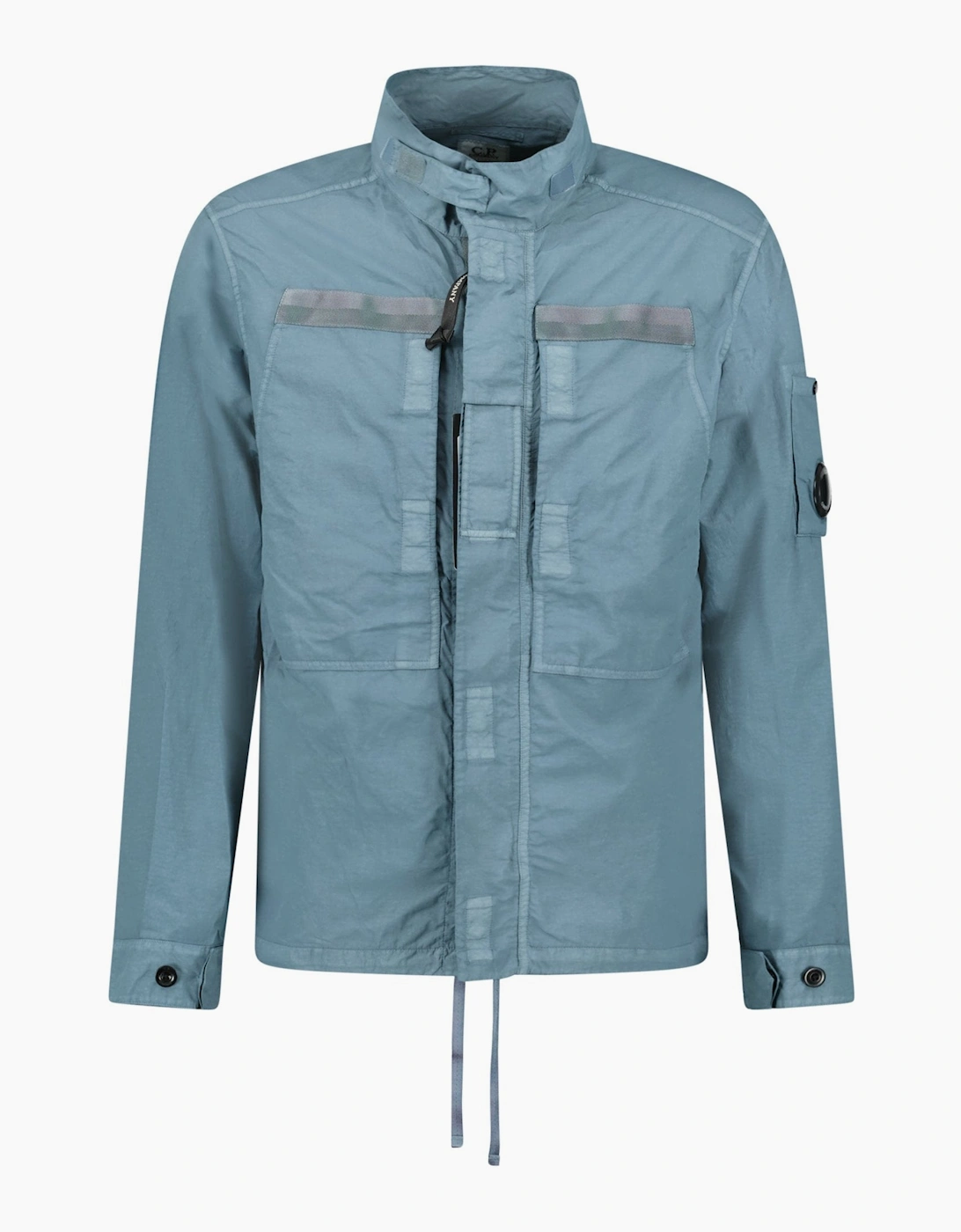 CP Company Men's CP Company Stormy Weather Flatt Nylon Lens Over-Shirt - Blue
