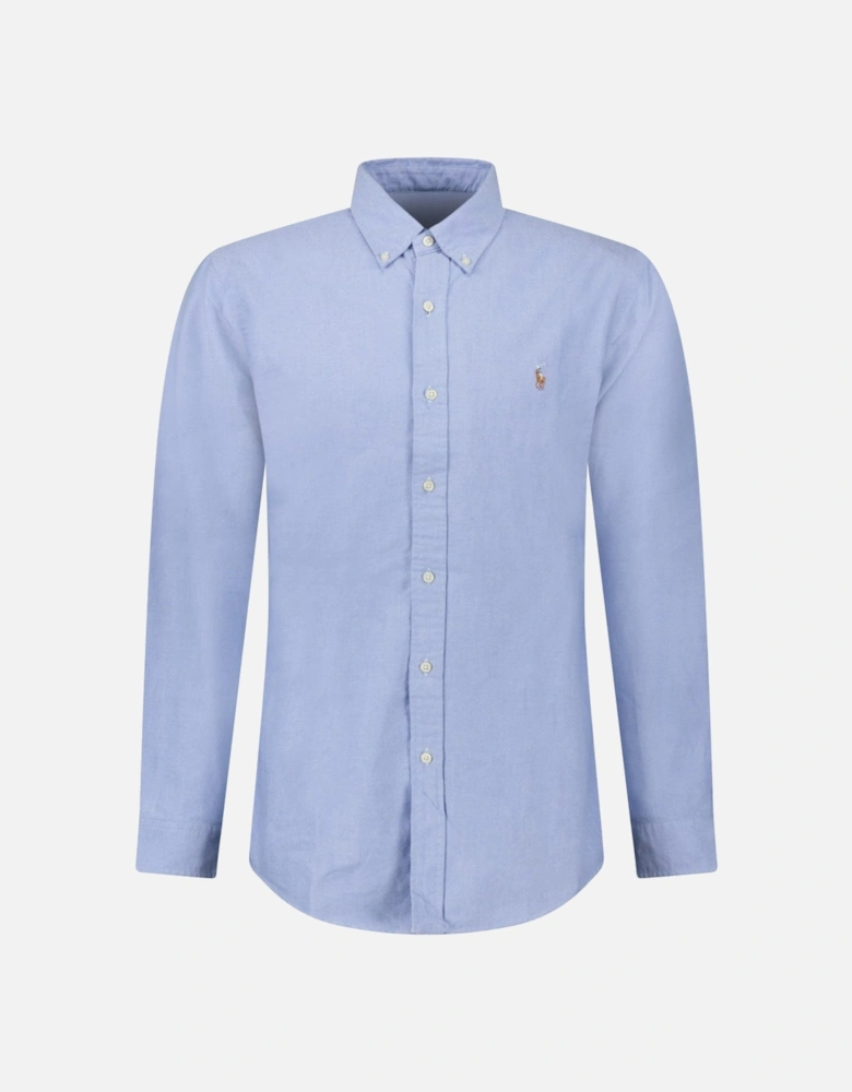 Custom Fit Oxford Shirt in Blue