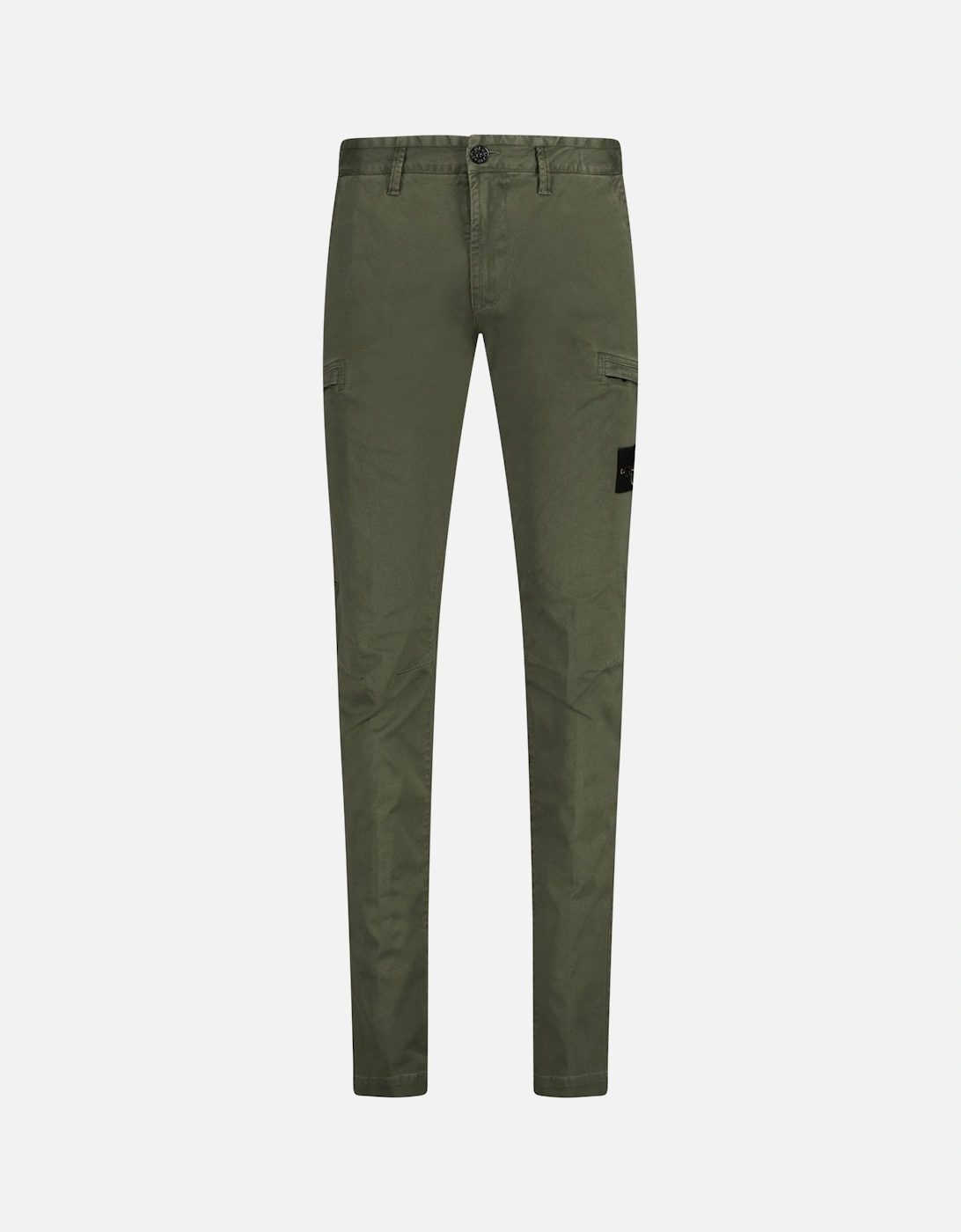 Badge Cotton Cargo Trousers Green, 4 of 3