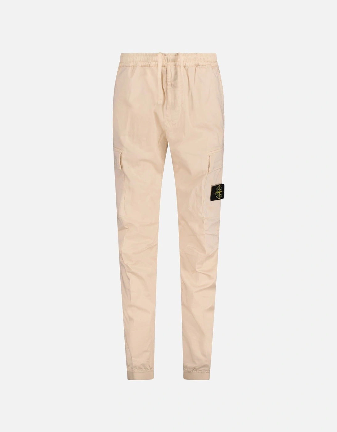Badge Cargo Cuffed Trousers Beige, 4 of 3