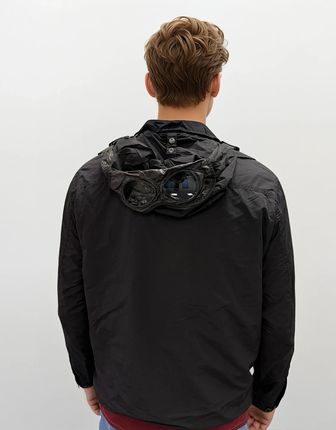 Flatt Nylon Black Goggle Over-shirt