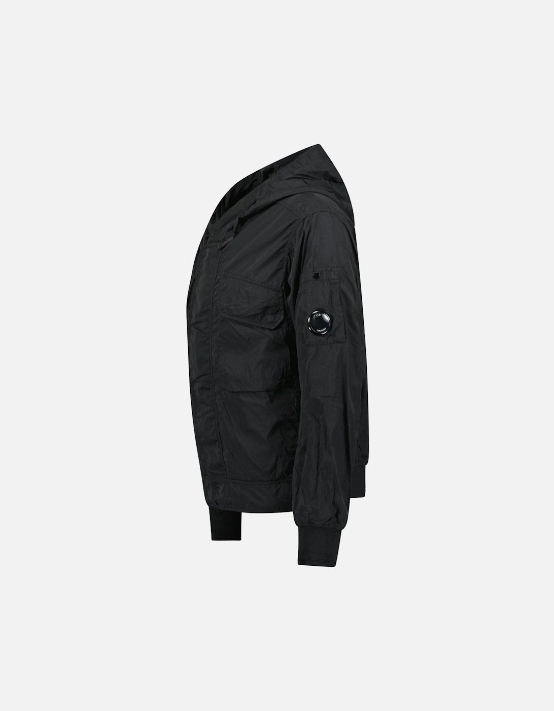 Black Chrome-R Hooded Lens Jacket