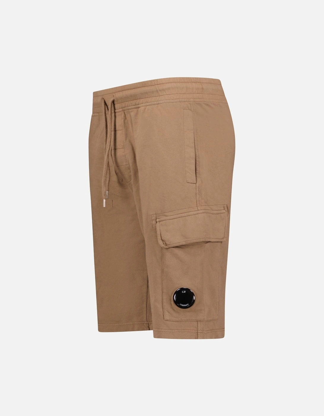 Lens Shorts Front Logo Brown