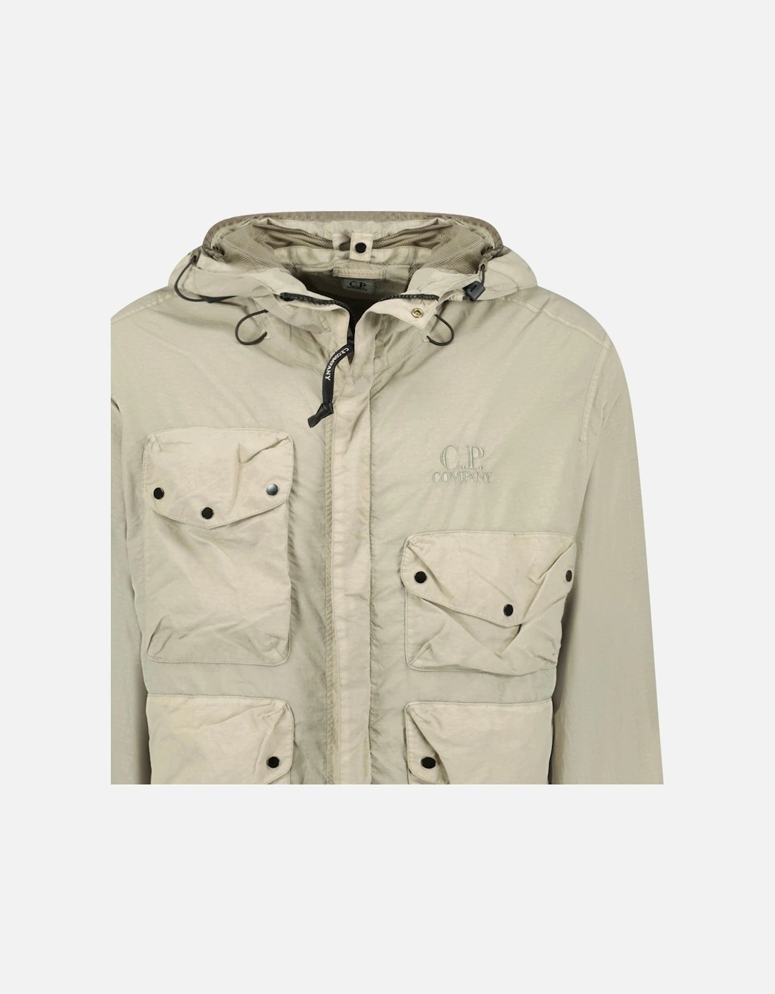 Vintage Khaki Flatt Nylon Goggle Jacket