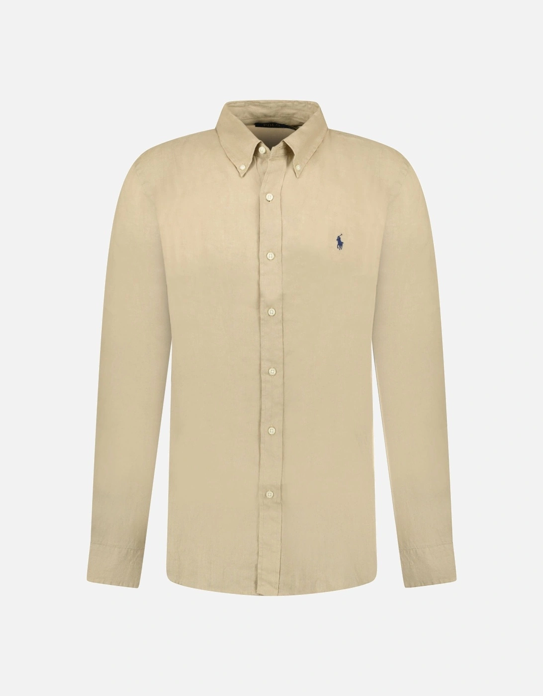 Custom Fit Long Sleeve Sport Shirt Costal Beige, 3 of 2