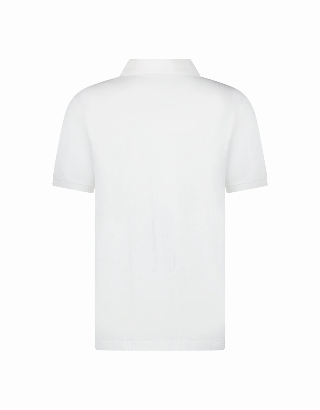 Embroidered Monogram Polo Shirt in White