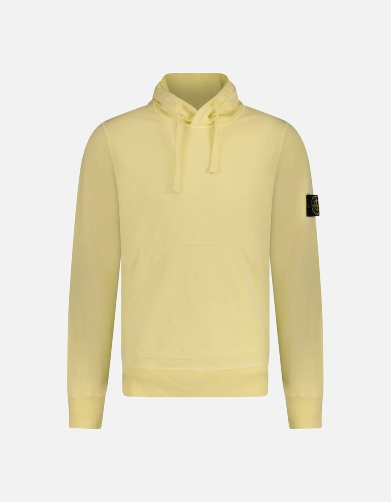 Badge Hooded Sweatshirt Light Yellow