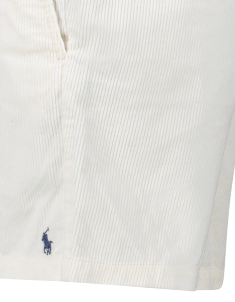Prepster Corduroy Shorts in White