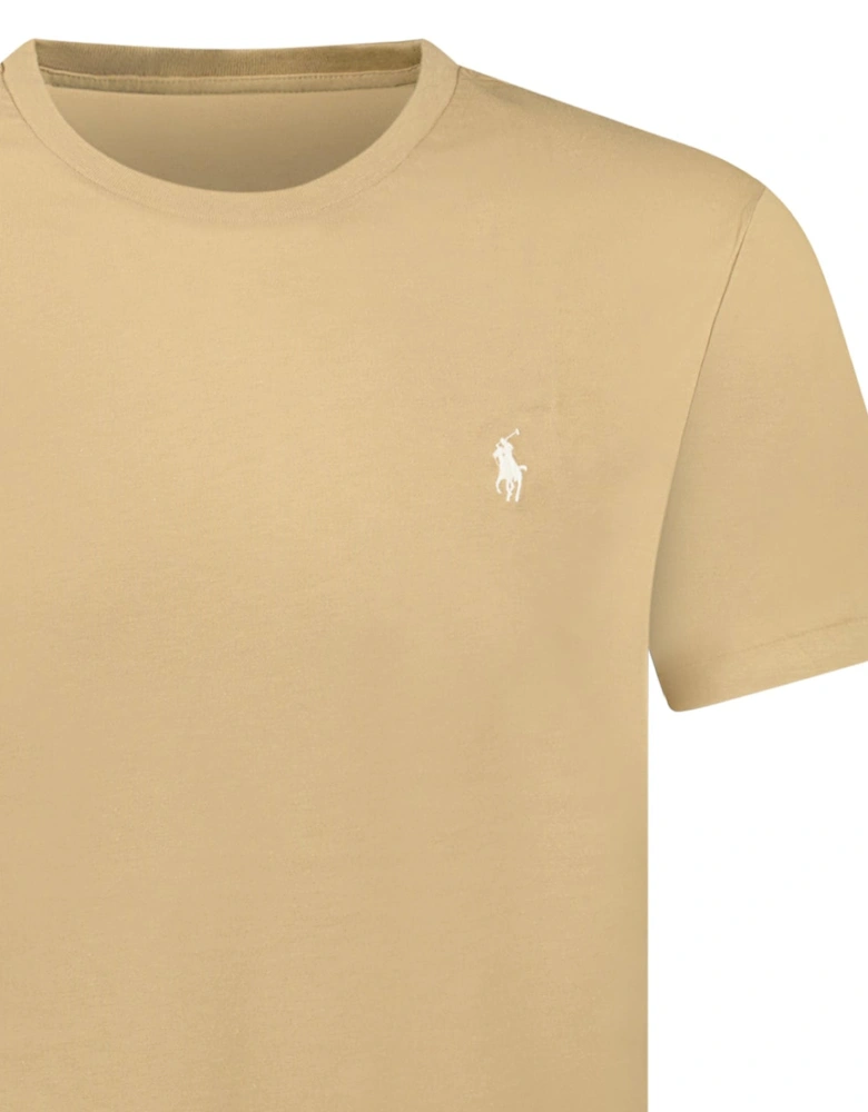 Custom Slim Fit T-Shirt in Beige