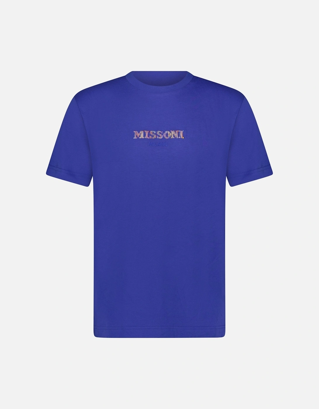 Colour Embroidery Logo T-Shirt Blue, 3 of 2