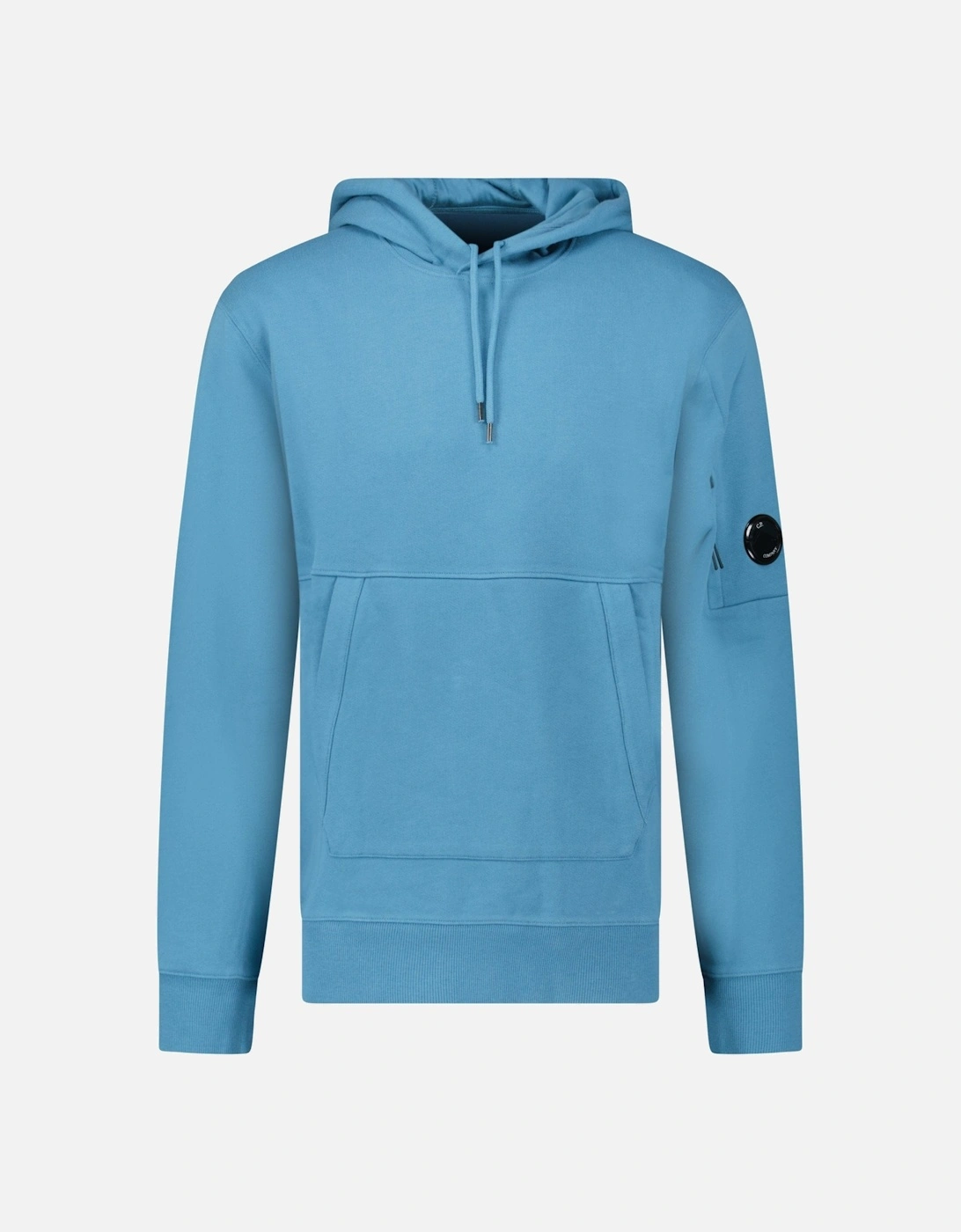 Diagonal Raised Fleece Hooded Lens Sweatshirt in Aegean Blue, 6 of 5