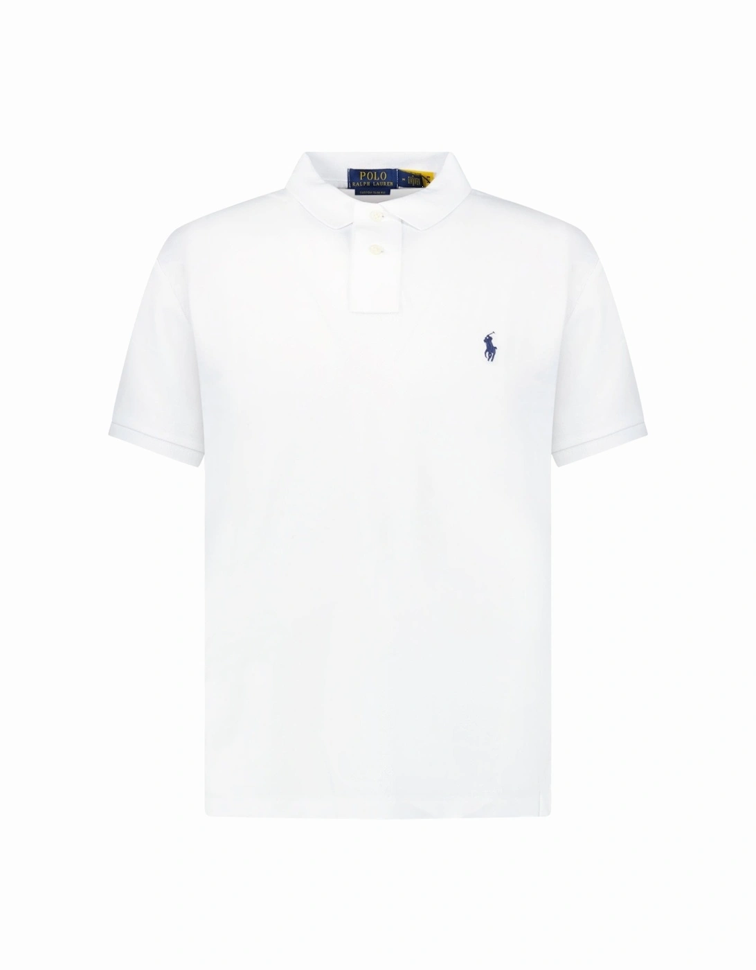 Slim Fit Mesh Polo Shirt in White, 4 of 3