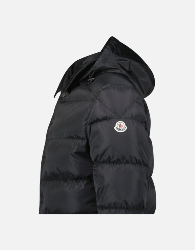 'Ciareido' Detachable Hood Jacket Black