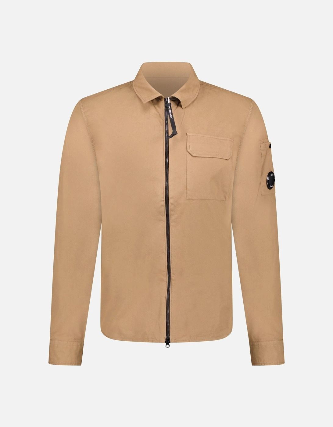 Lens Zip Overshirt Brown, 4 of 3