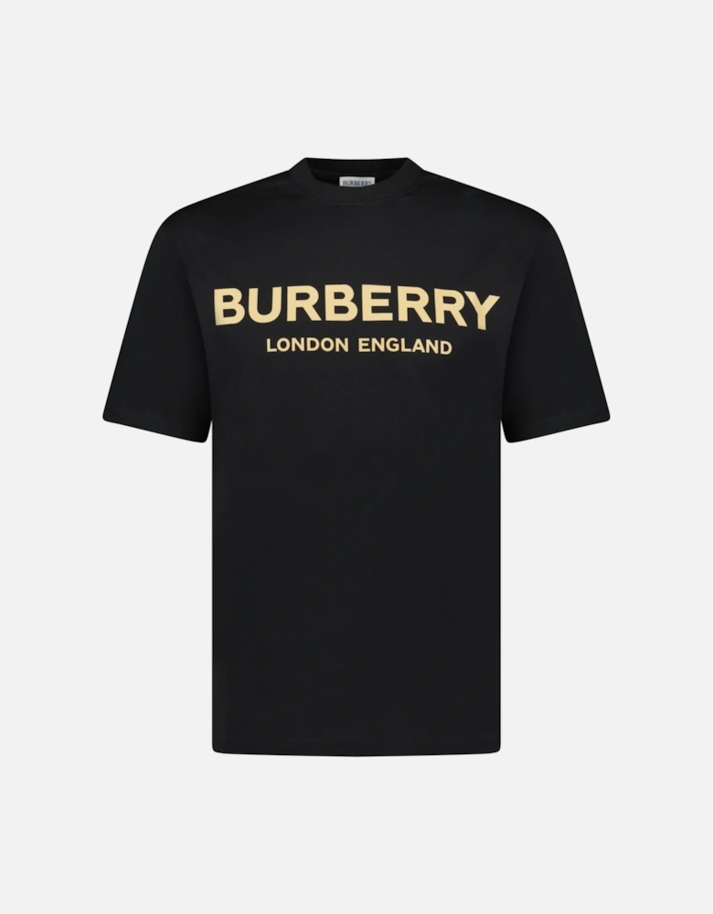 'Maud' Logo Print T-Shirt Black